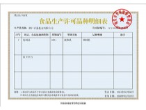 食品生產(chǎn)許可證